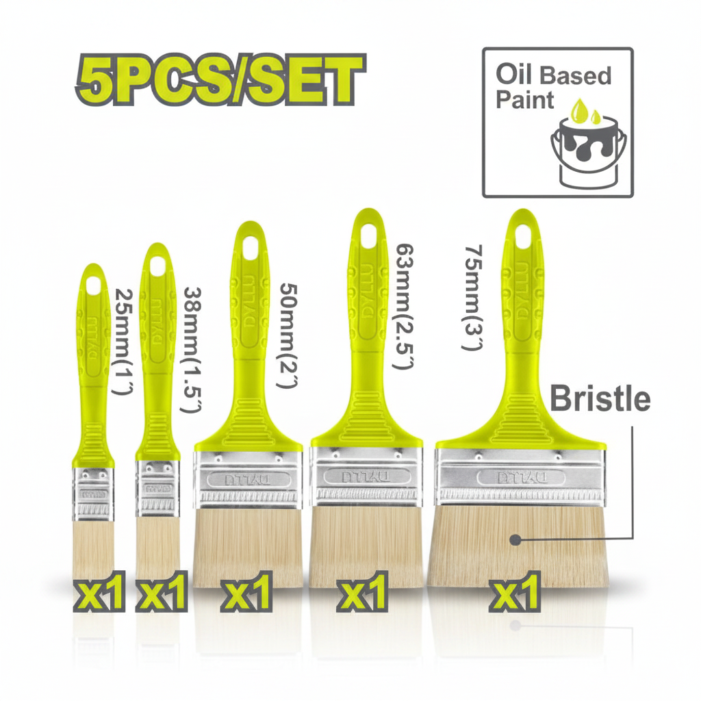 Juego De 5 Brochas Profesionales Para Pintar