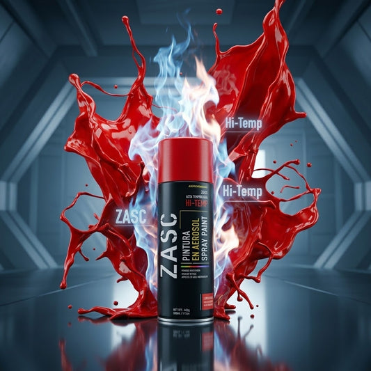 Spray Pintura Aerosol Alta Temperatura 400 ml Zasc