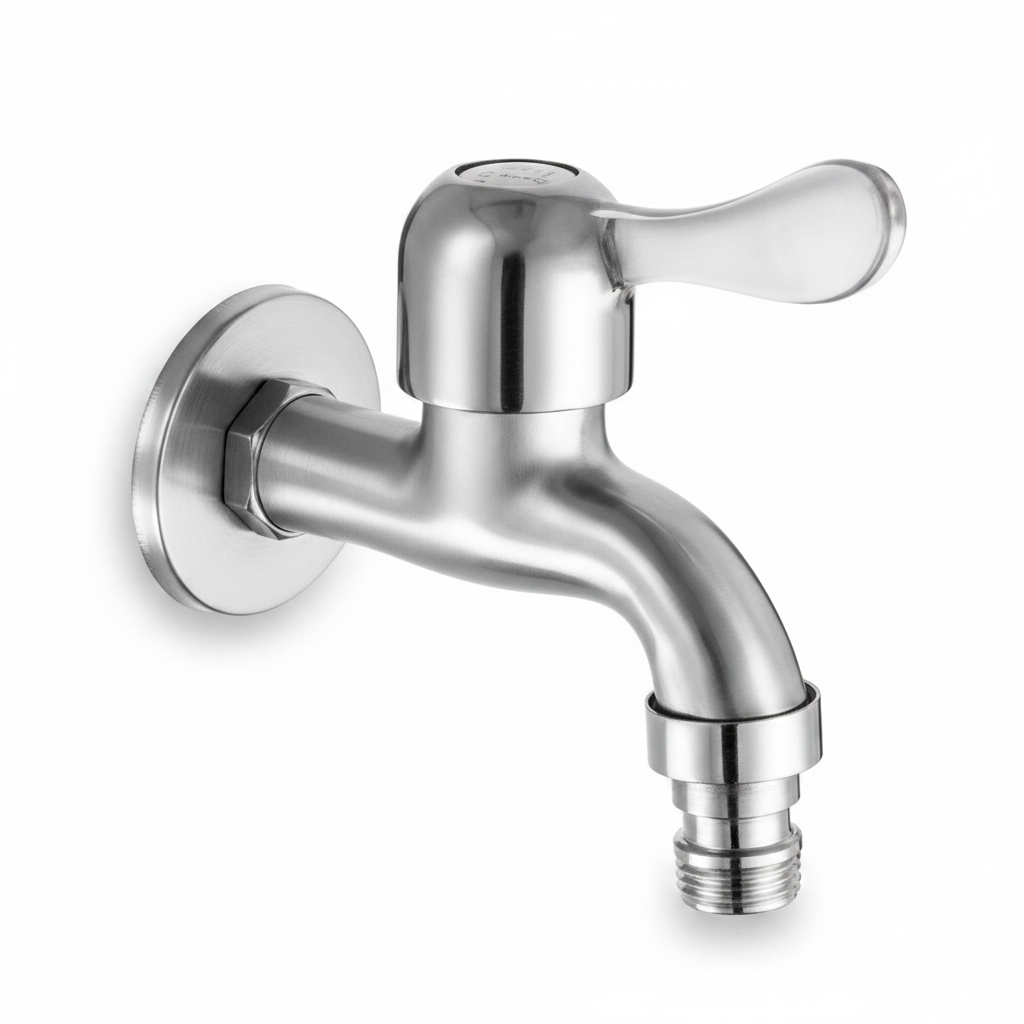 Llave De Chorro 1/2 Y 3/4 De Pulgada Acero Inoxidable