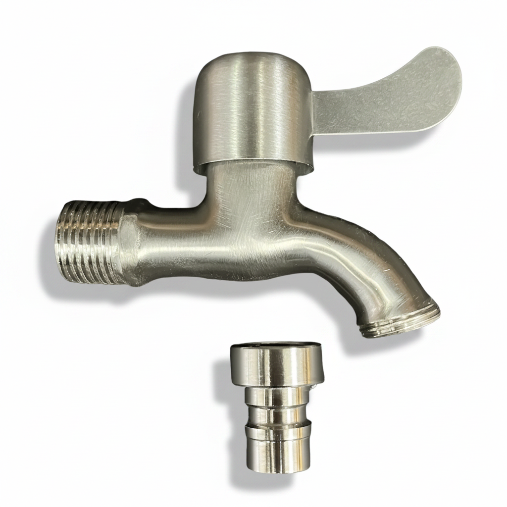 Llave De Chorro 1/2 Y 3/4 De Pulgada Acero Inoxidable