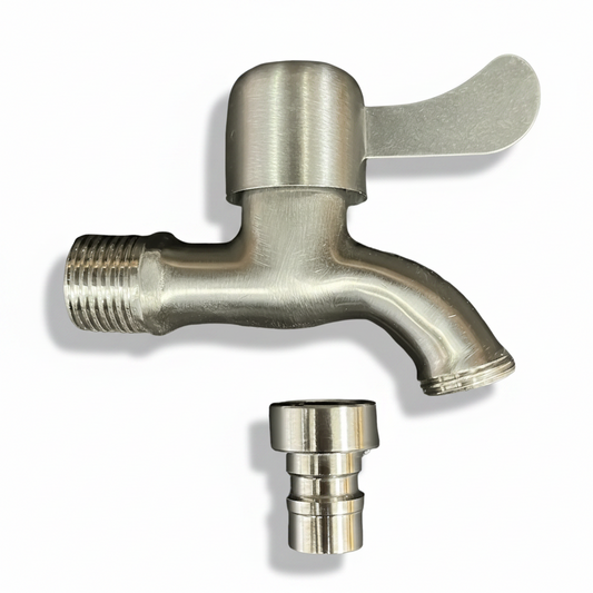 Llave De Chorro 1/2 Y 3/4 De Pulgada Acero Inoxidable