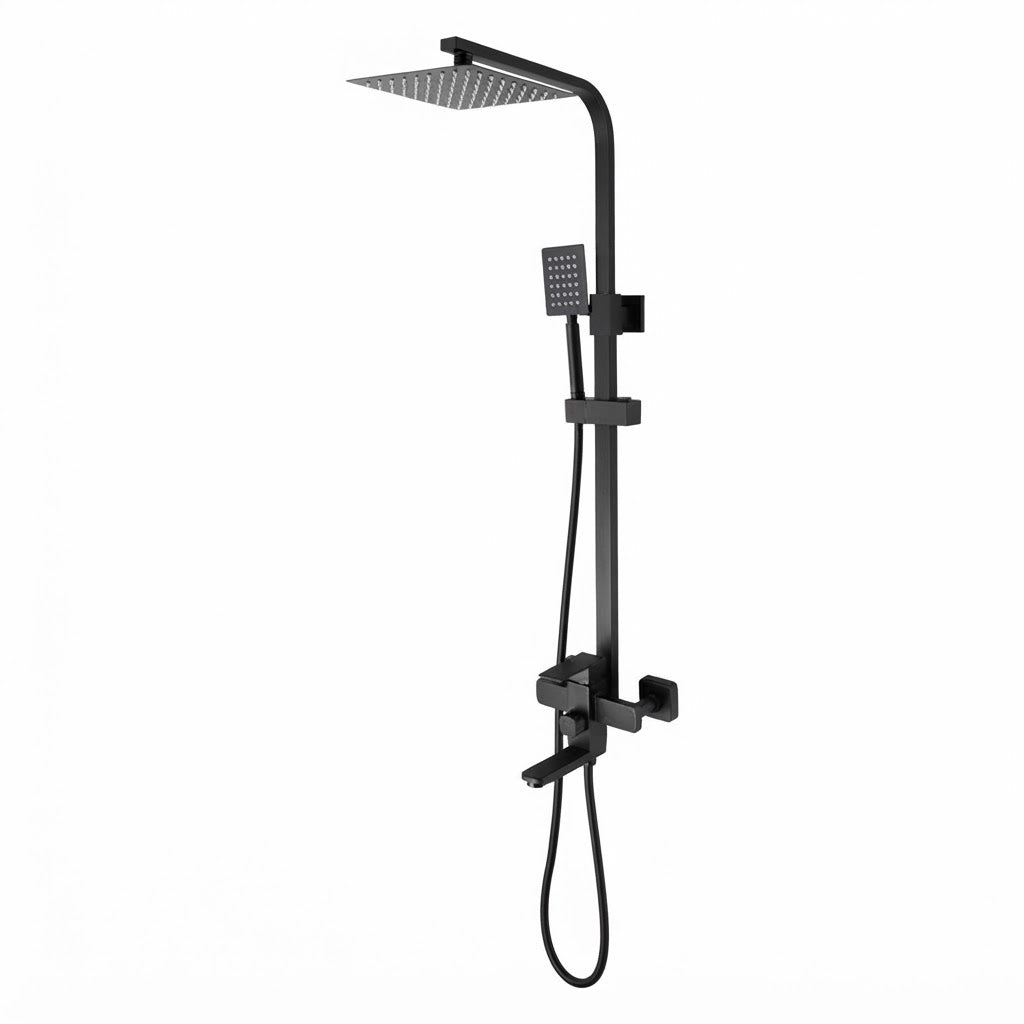 Set De Ducha Lujo Tipo Columna Acero Inoxidable