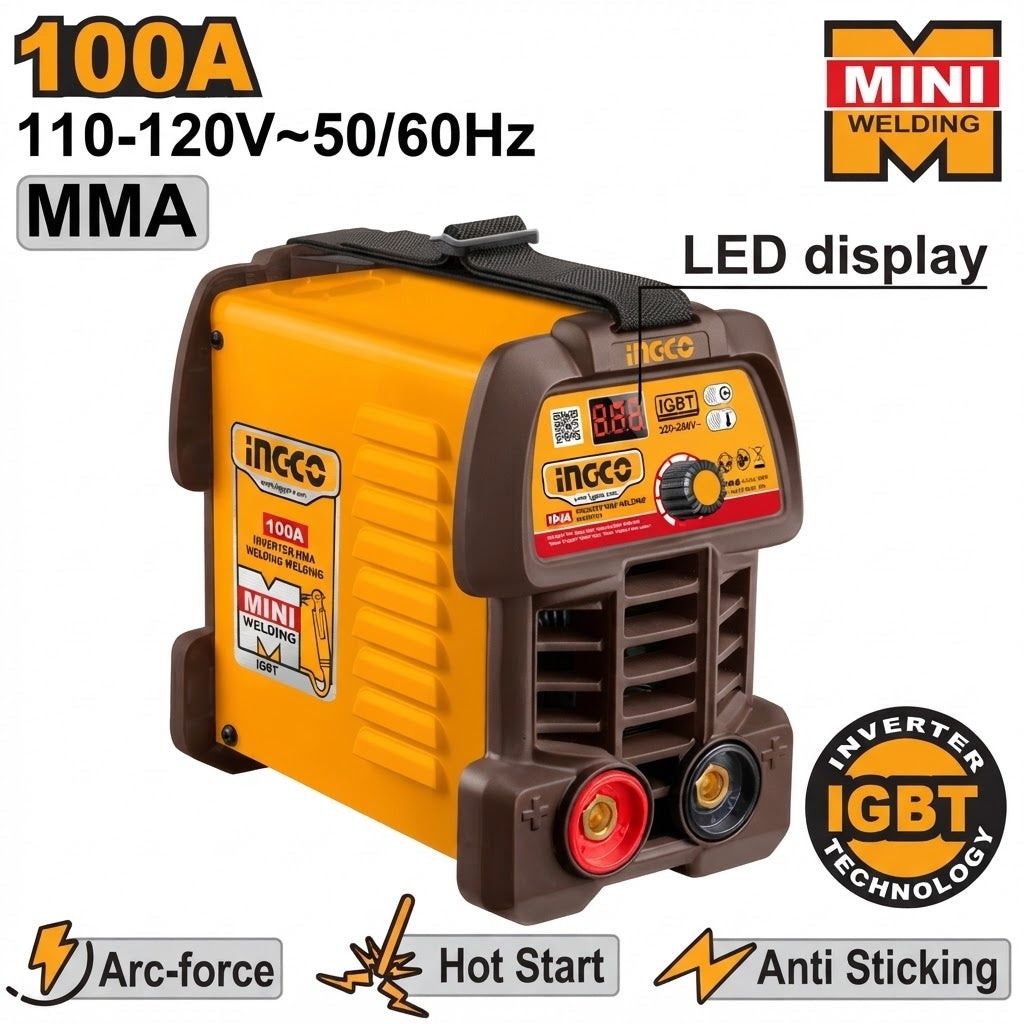 Maquina de soldar mini inverter 100 Amp