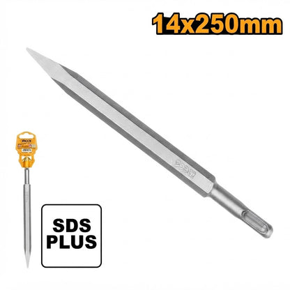 Cincel de punta Sds Plus rotomartillo 14x250 mm Ingco