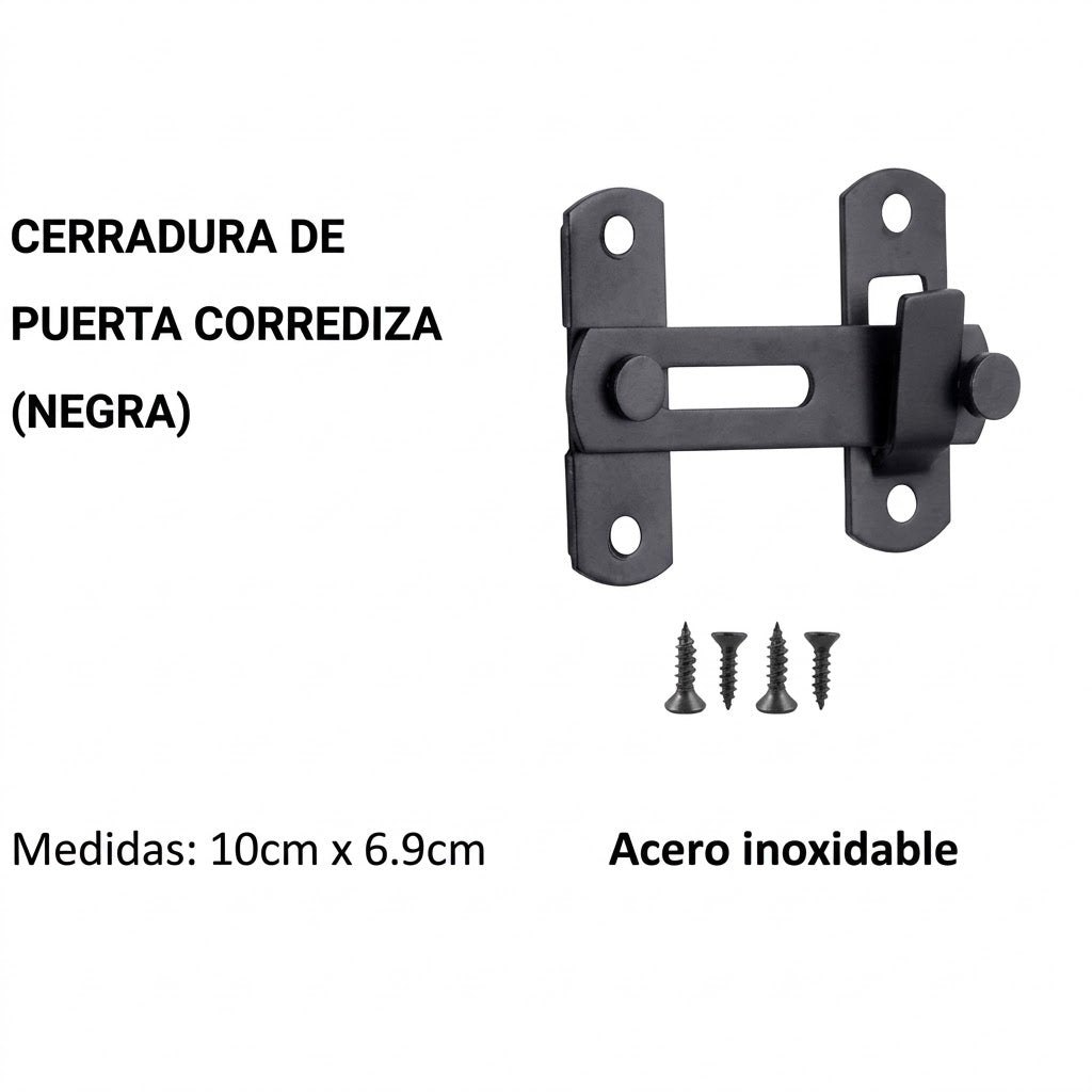 Pasador Puertas Ventanas Corrediza Cerradura Cerrojo Seguro