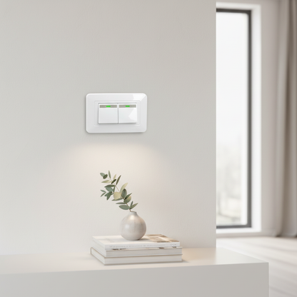 Interruptor instalado en pared
