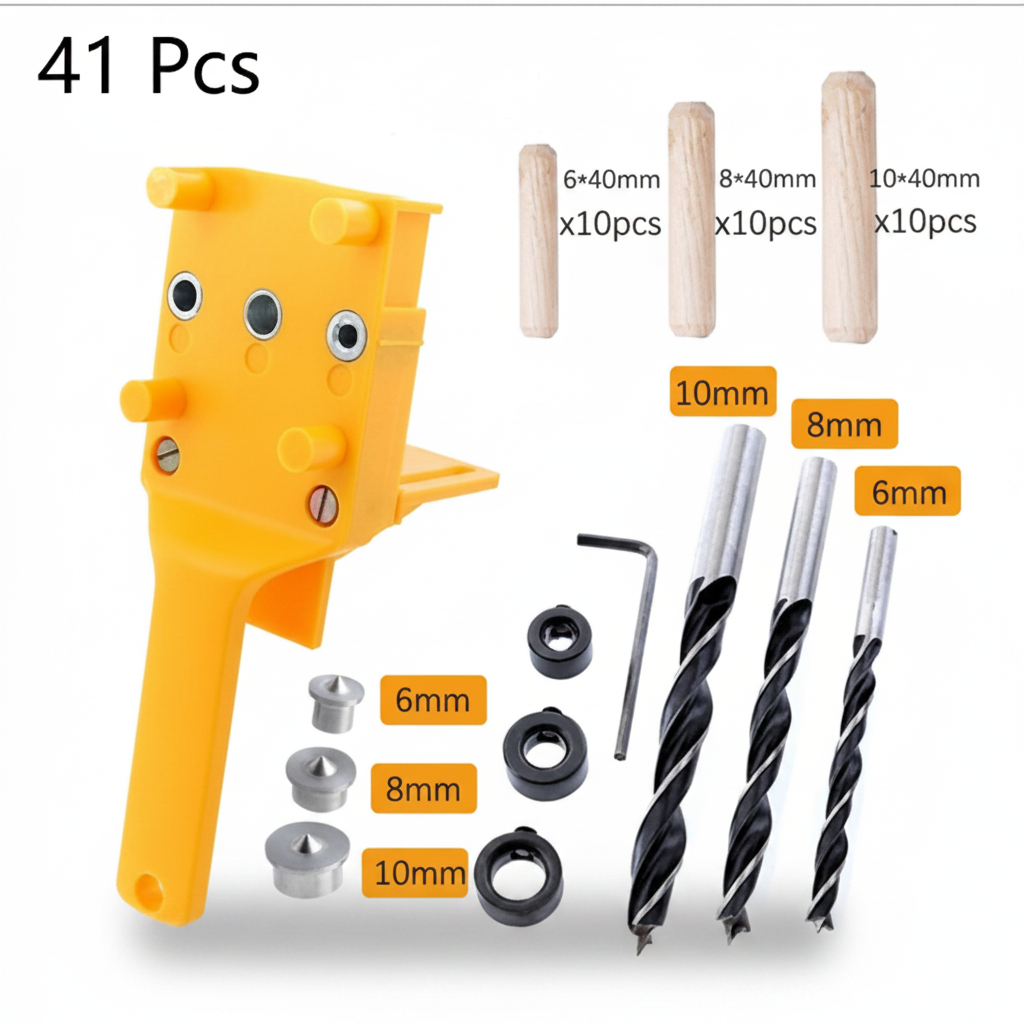 Guia Para Tarugos De Madera 6,8,10 Mm Plantilla Carpinteria