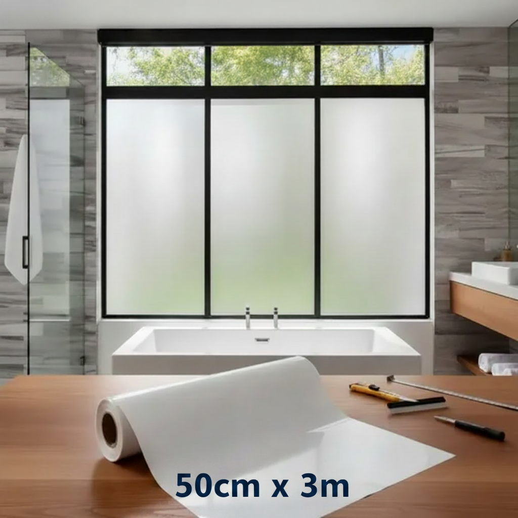 Papel Vinil Esmerilado Para Vidrios 50cmx3m Importado