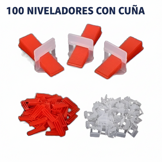 Combo de 100 Niveladores De Porcelanato Y Cerámica 2mm