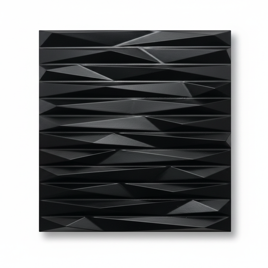 Panel 3D negro - Foto mejorada