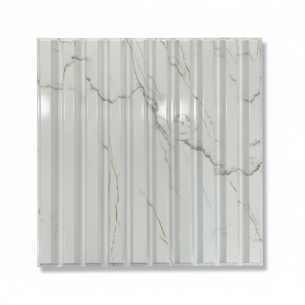 Lámina Panel 3d Decorativo Moderno 50x50 Marmoleada