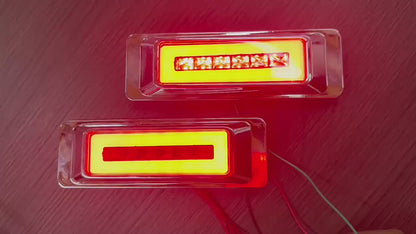 Luces led laterales para camiones trailer gandola 12v 24v rojo el par