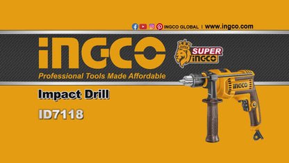 Taladro de impacto percutor 710w 1/2 pulgada
