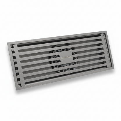 Rejilla Centro Piso Rectangular Desague Drenaje 10x20cm